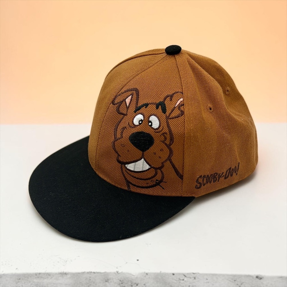 Six Flags Scooby-Doo Amusement Park Brown/Black Snapback Hat Black Brim